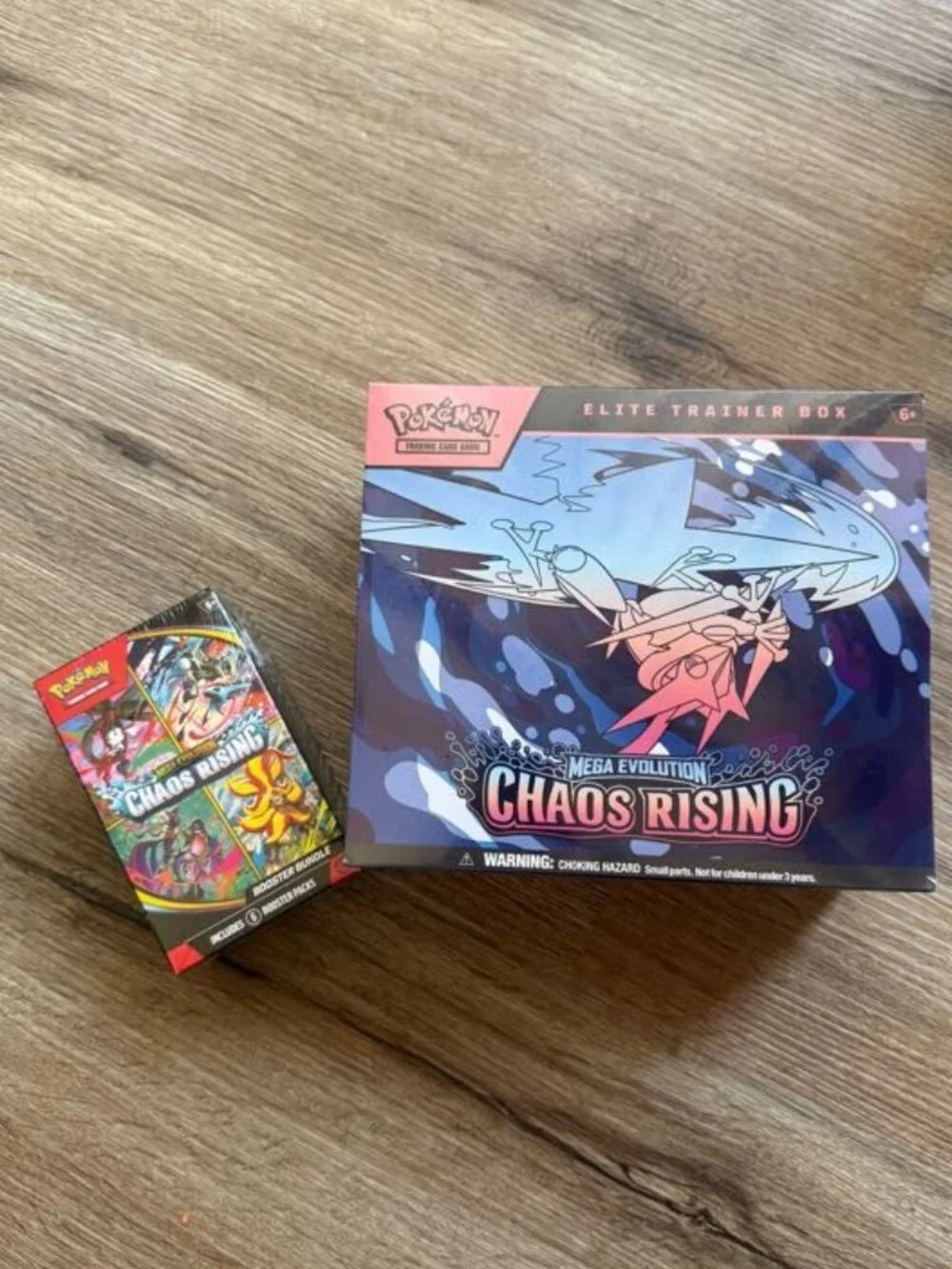 POKEMON TCG Mega Evolution ME4 CHAOS RISING Elite Trainer Box and booster packs